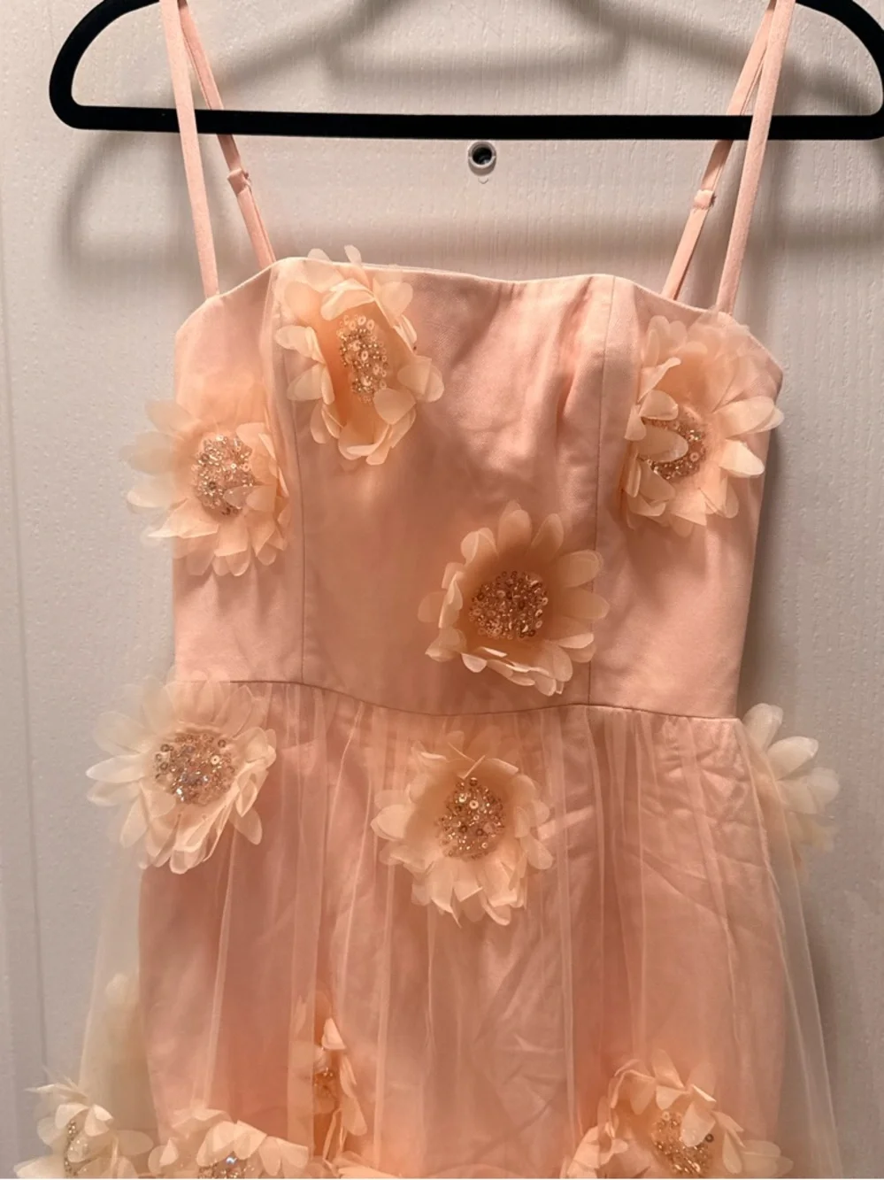 Helsi Exclusive Audrey 3D Floral Midi Dress in blush Size XS NWT - Picture 6 of 8